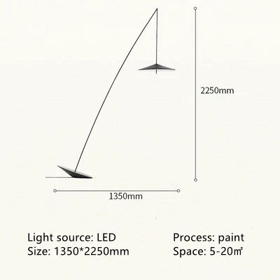 Nordic ins style designer tumbler LED floor lamp Living reading Room Showroom fisherman Indoor Lighting Corner Standing Light