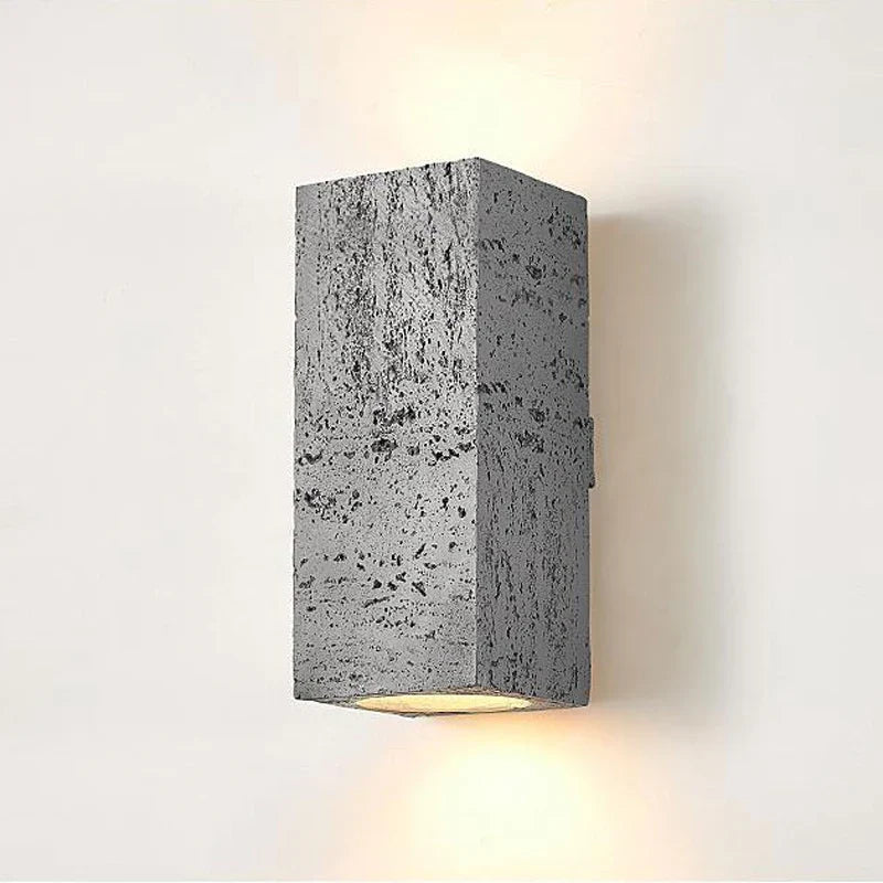 applique murale nordique led wabi-sabi en ciment rétro