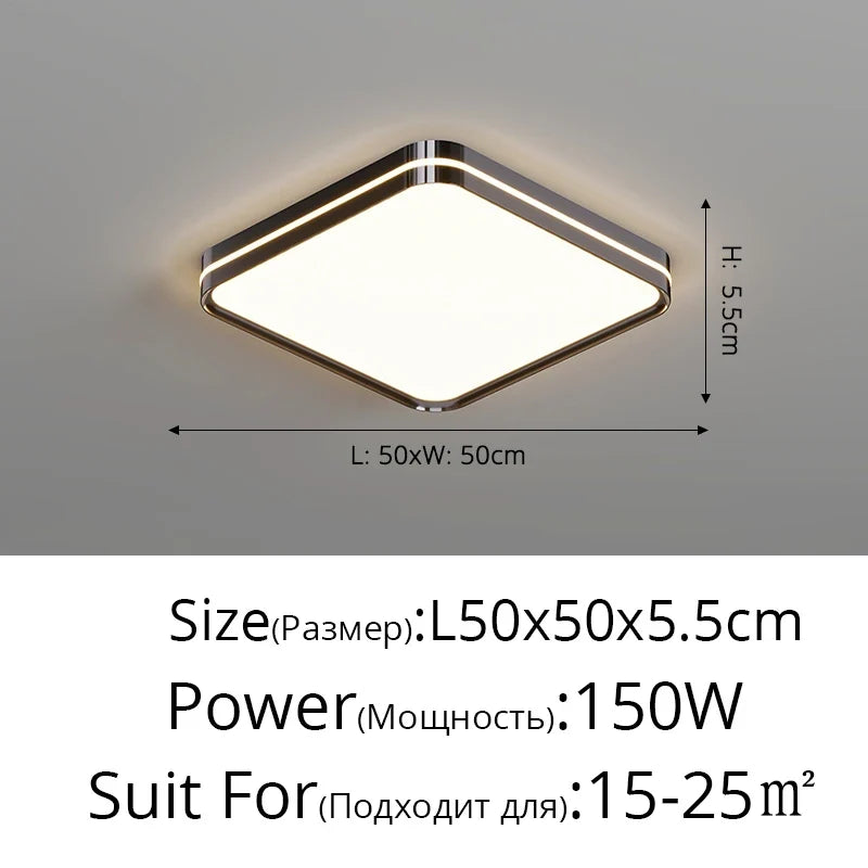 plafonnier led en fer forgé pour éclairage décoratif intérieur