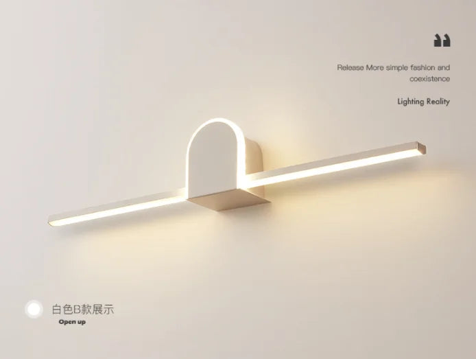 applique murale moderne pour miroir salle de bain minimaliste