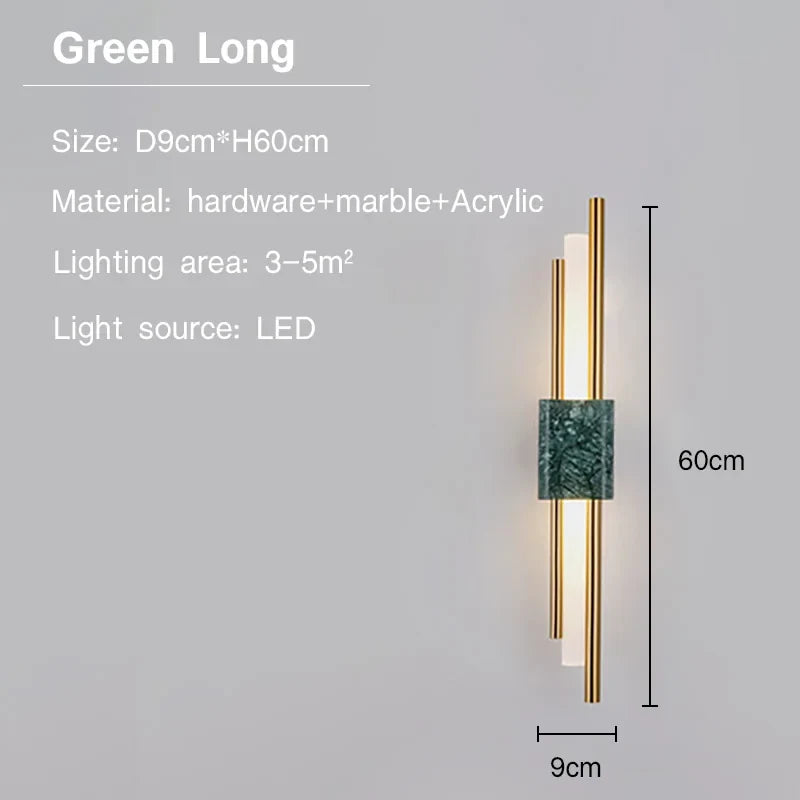 Applique led marbre moderne décoratif