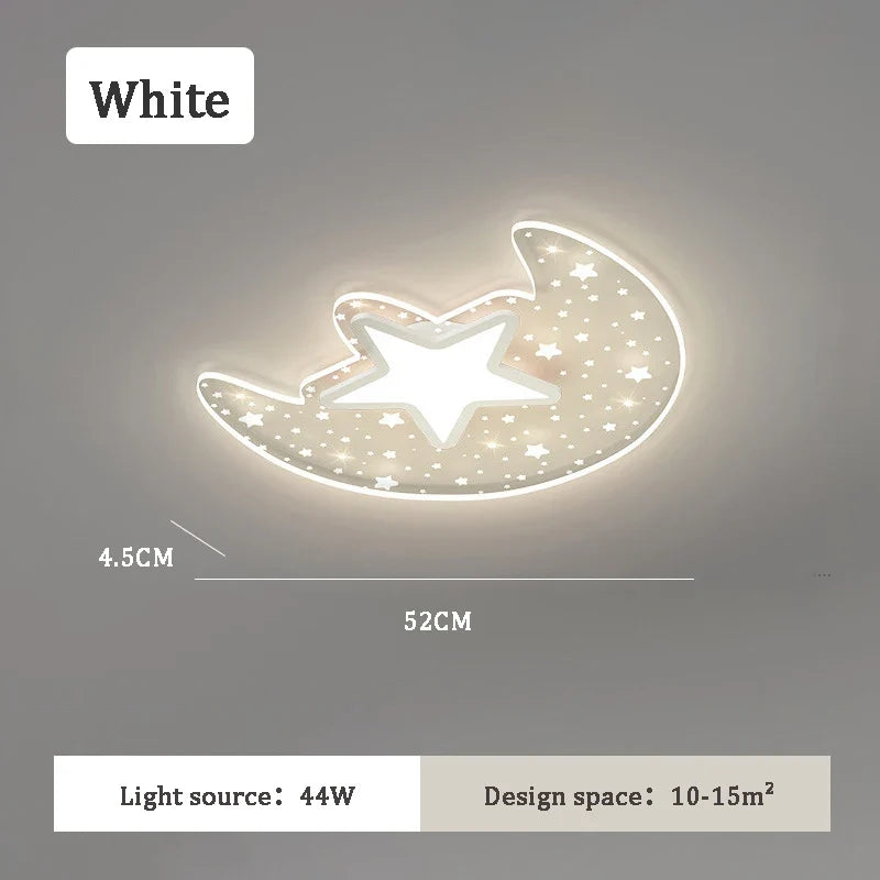 plafonnier romantique lune ciel étoilé pour enfants