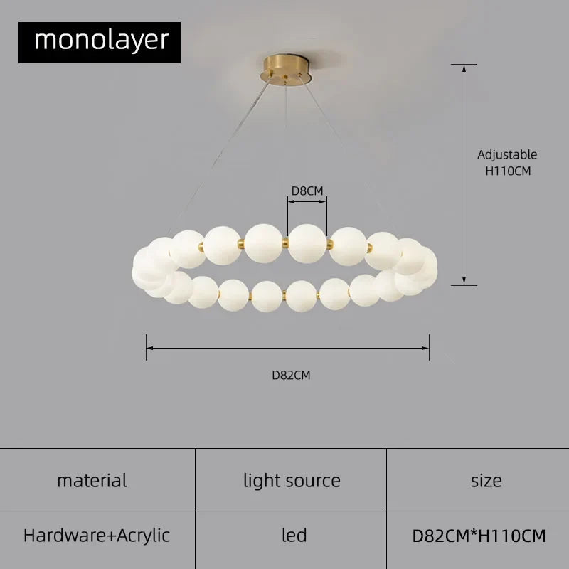 suspension en verre pour éclairage moderne et élégant