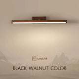 Wooden Mirror headlight, Wabi-sabi Modern Vintage style, wall light for Bathroom, Bedroom, dining room, Study lighting