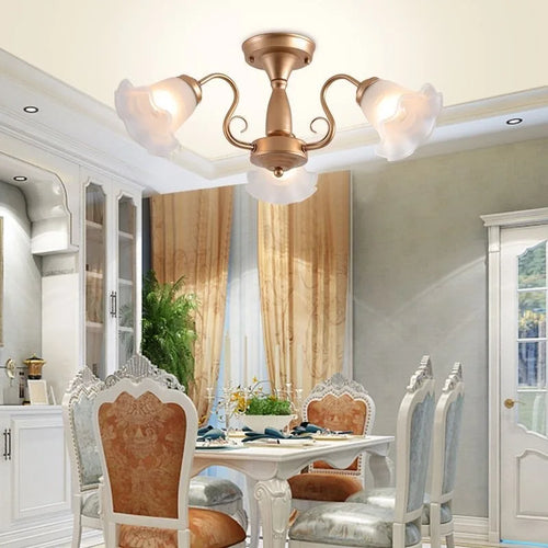 2023 European Iron Art Chandelier For Living Room And Restaurant High-end American Led Energy-saving Lamp Bedroom Ceiling Light