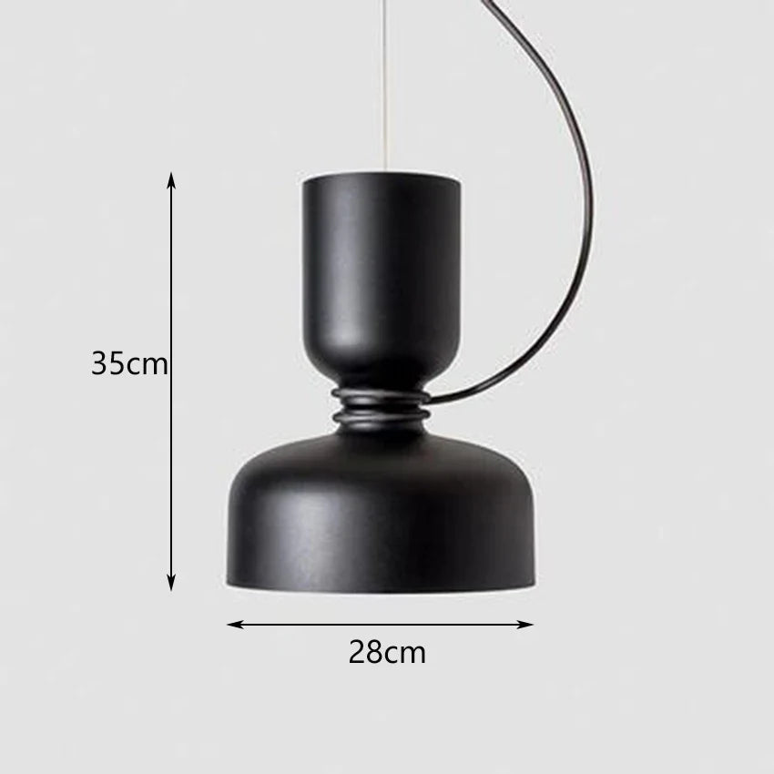 suspension nordique led en fer forgé design moderne