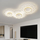 plafonnier led spot design floral en acrylique pour décoration intérieure