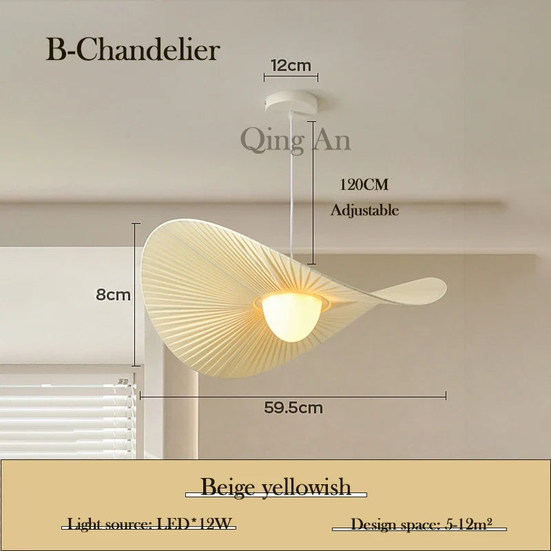 lustre en tissu moderne minimaliste pour intérieur élégant