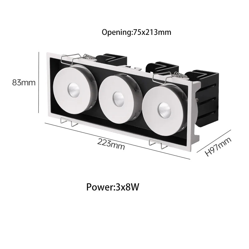 Saiyo – projecteur Led encastrable avec ange réglable