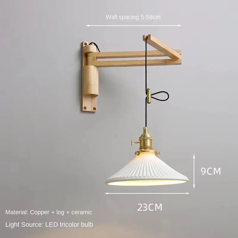 applique murale extensible en cuivre design élégant et fonctionnel