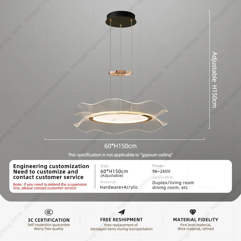 plafonnier led moderne design pour intérieur élégant