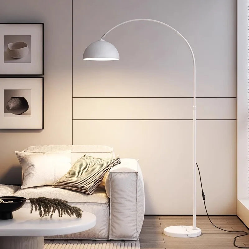 lampe de chevet moderne en tissu et marbre style européen