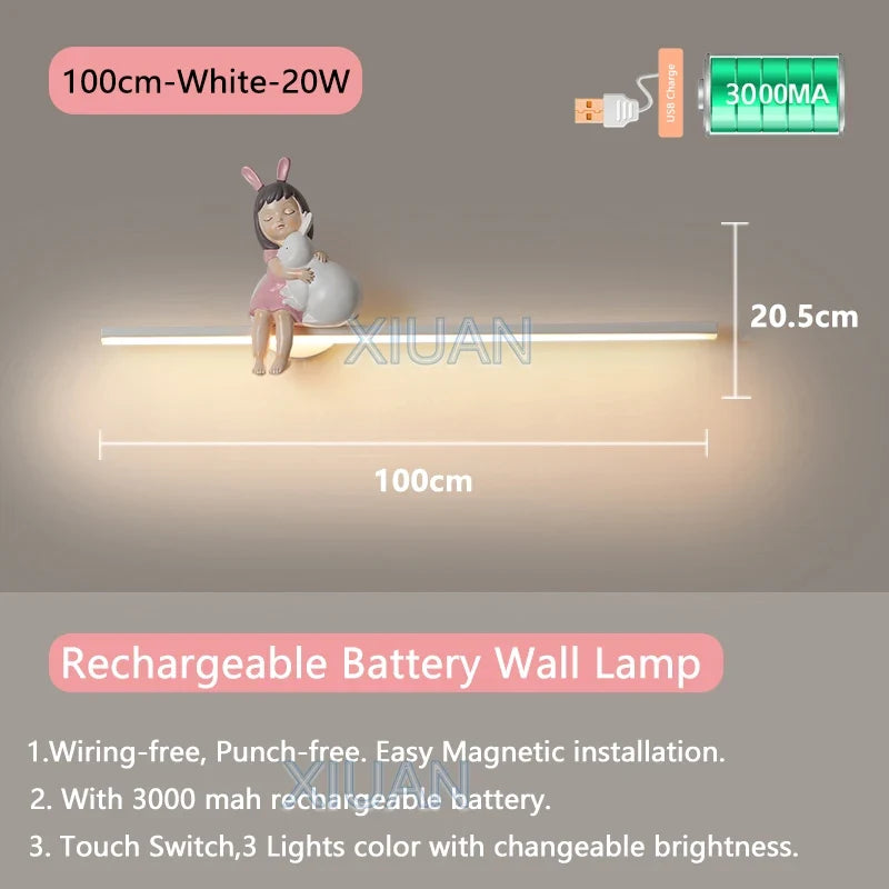 applique murale en forme de lapin pour décoration enfant