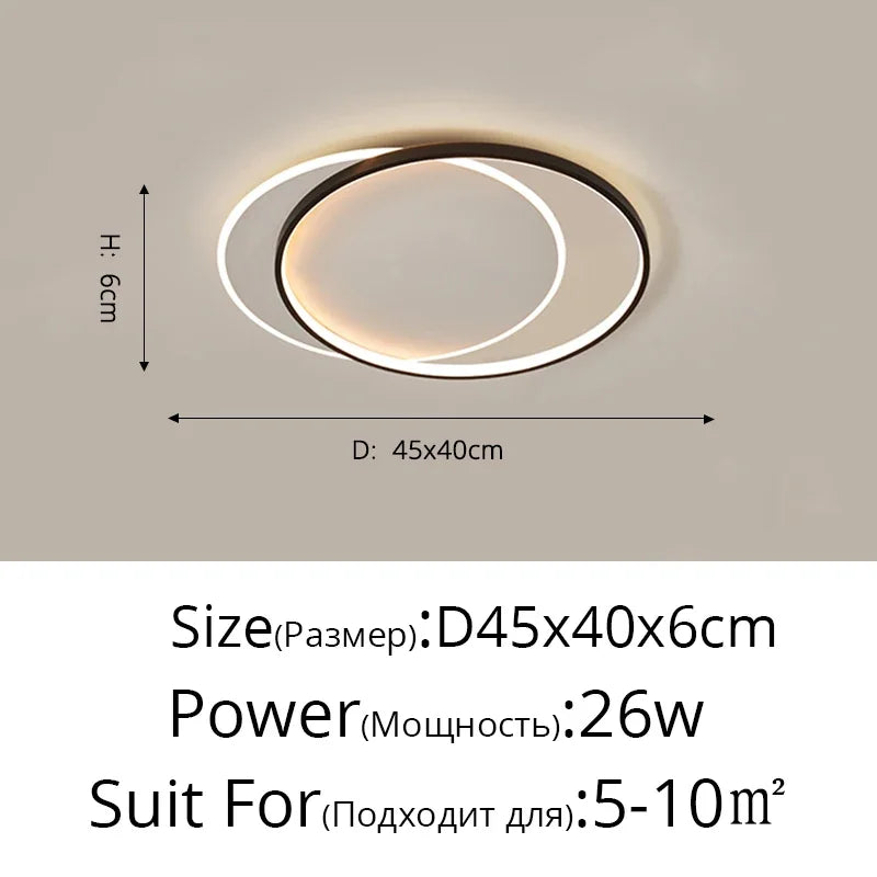 Modern LED Ceiling Lights Surface Mounting Lamp for Living Dining Room