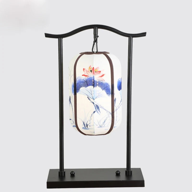 lampadaire classique en tissu pour décoration intérieure