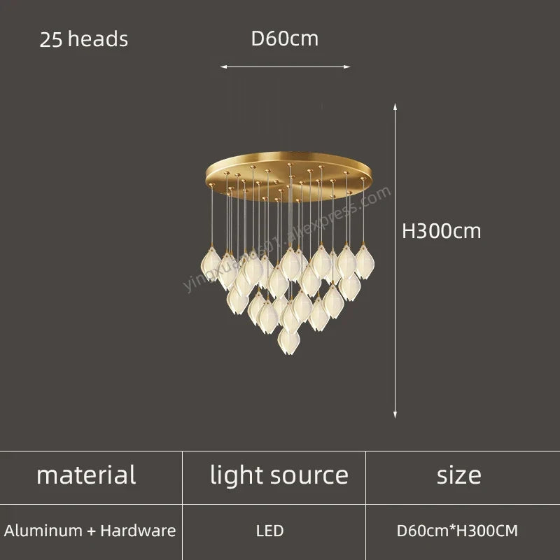 lustre créatif design nordique pour intérieur moderne et élégant