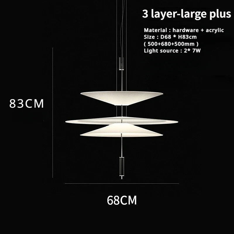 sandyha lustre style soucoupe volante led moderne décoration intérieure