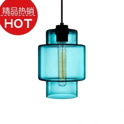 lustre suspendu moderne en verre transparent design élégant
