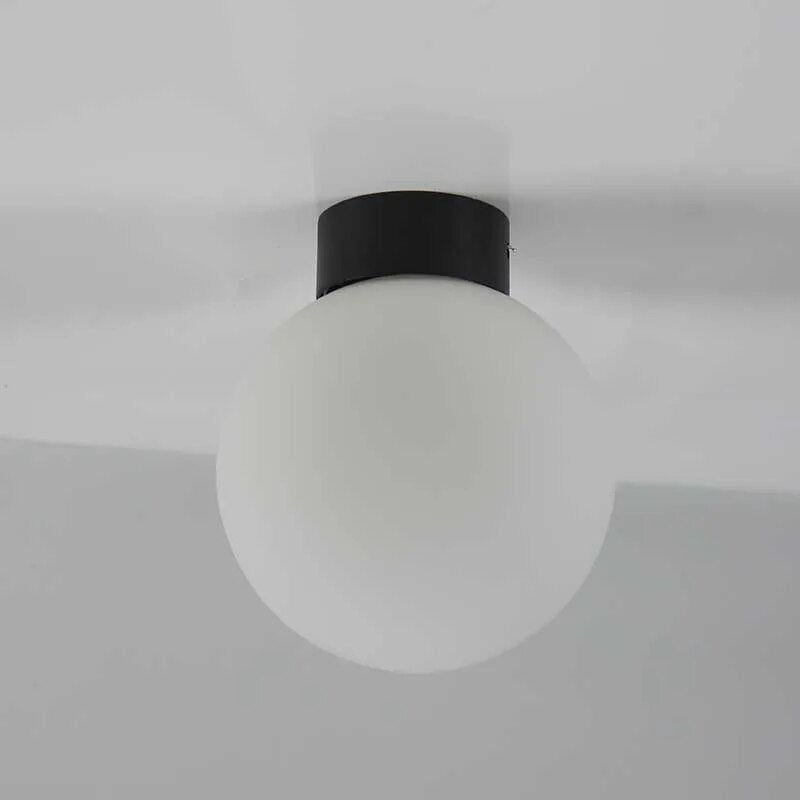 Plafonnier Led rond en forme de boule de verre