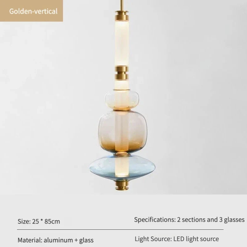 Suspensions design LED en verre de styliste du Canada
