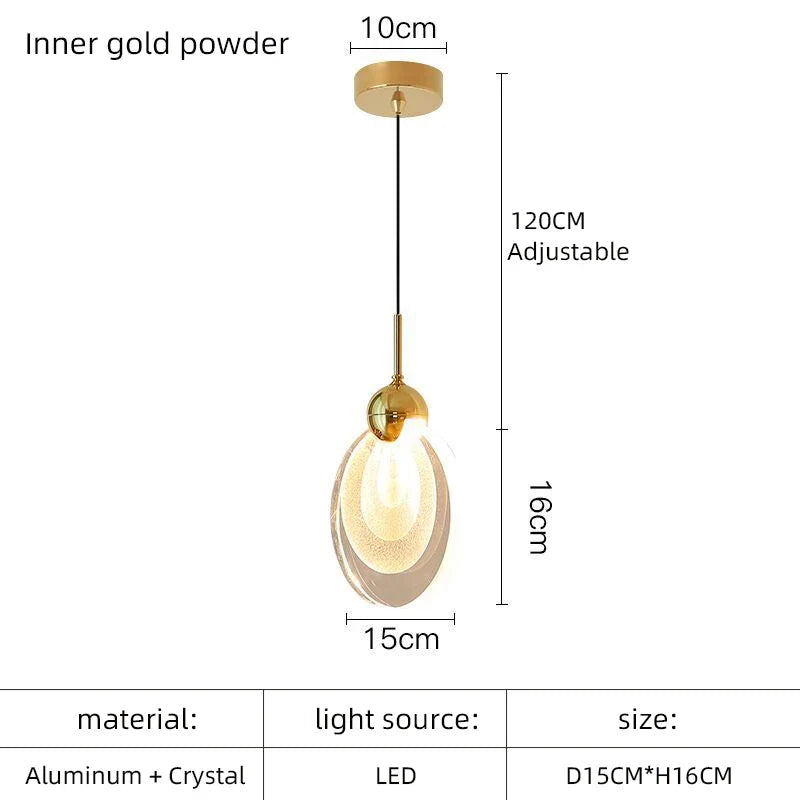 lustre nordique en cristal pour décoration moderne et élégante