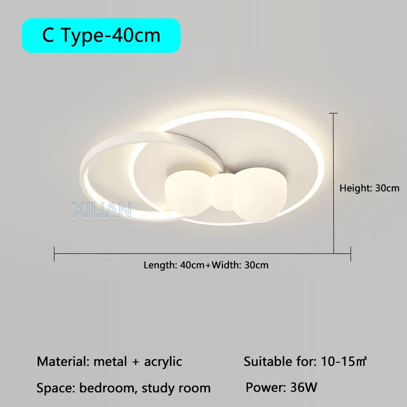 plafonnier minimaliste avec bulle suspendue et lustre en nuage