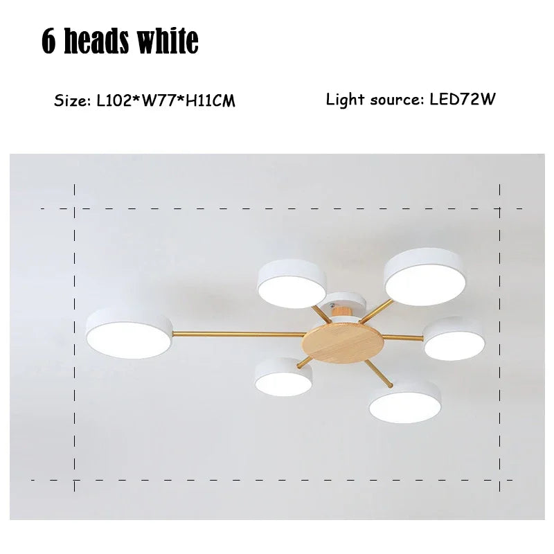 plafonnier moderne créatif pour décoration intérieure en led