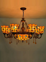 suspension en verre tiffany design élégant pour intérieur moderne
