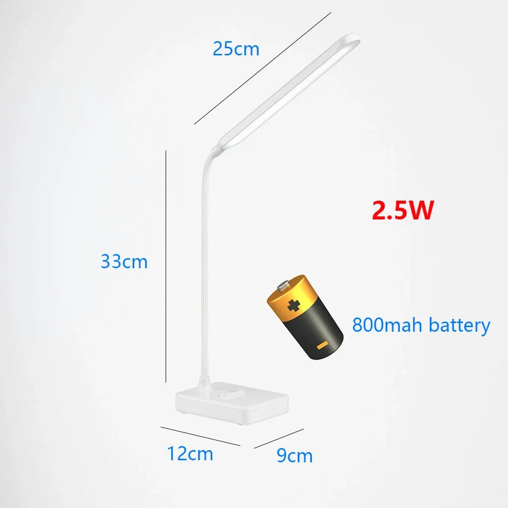 lampe de bureau tactile led pliable col de cygne protection des yeux