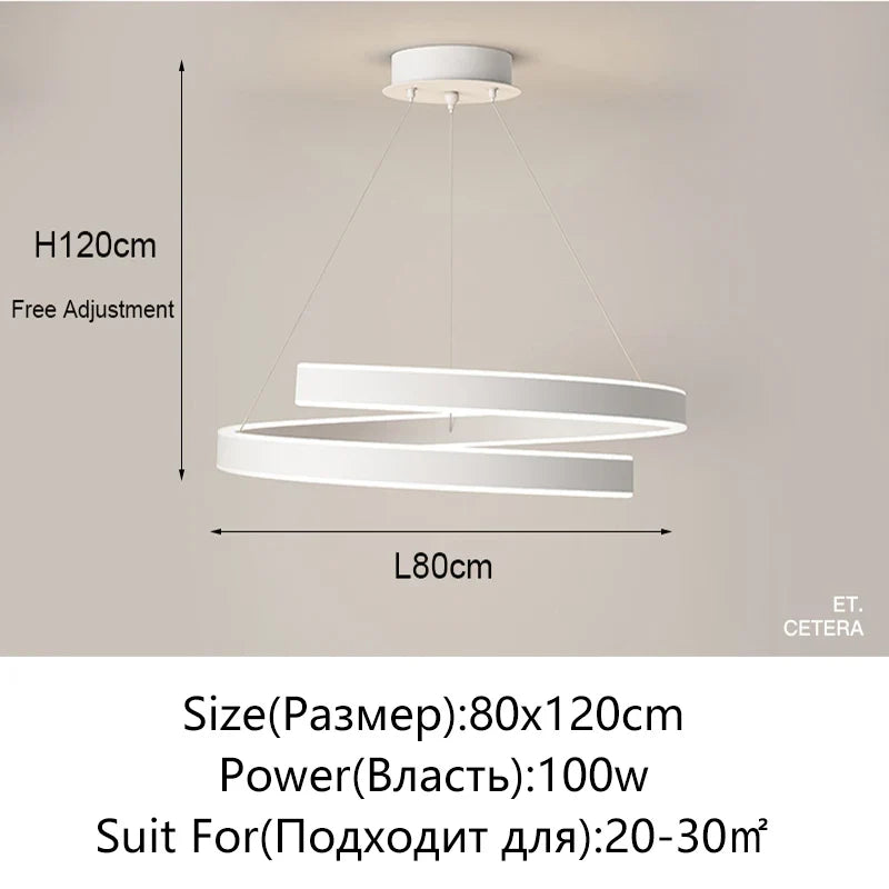 TONDI Lustre Simple Noir/Blanc adapté au Salon Salle à Manger Cuisine Lustre Rond éclairage décoration intérieure