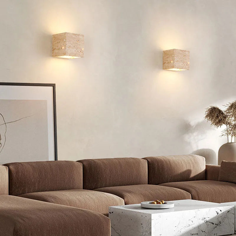 Applique murale led créative cuboïde 3000k pour escaliers allée