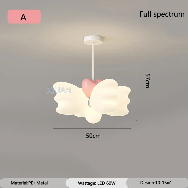 lustre créatif pour enfants avec ailes d'ange led décoratif
