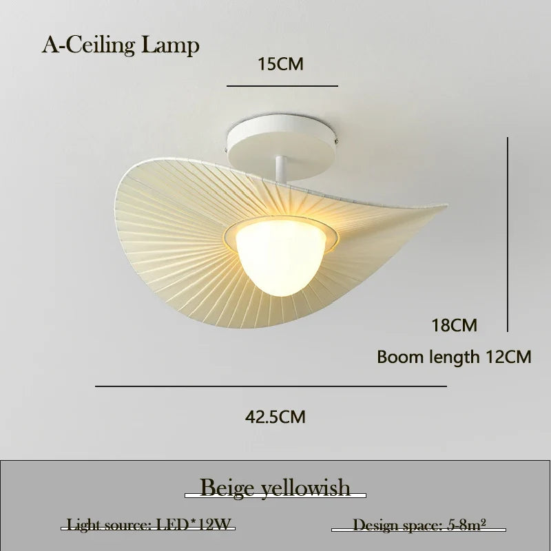 lustre en tissu moderne minimaliste pour intérieur élégant