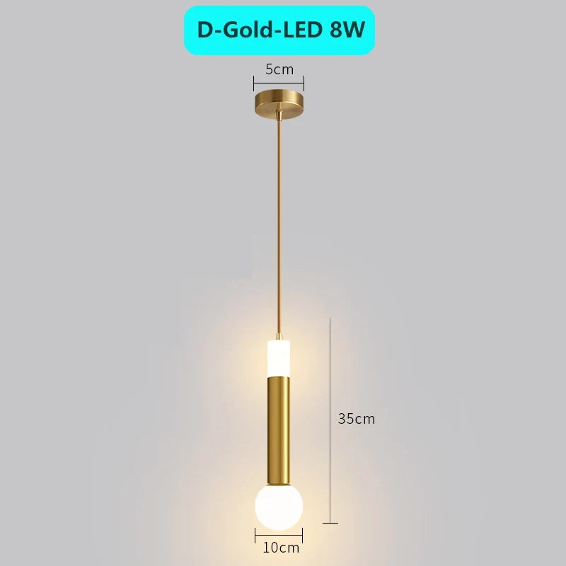 suspension moderne à tube long en led pour décoration intérieure luxe