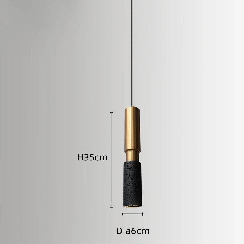 lustre haut de gamme en pierre design créatif industriel