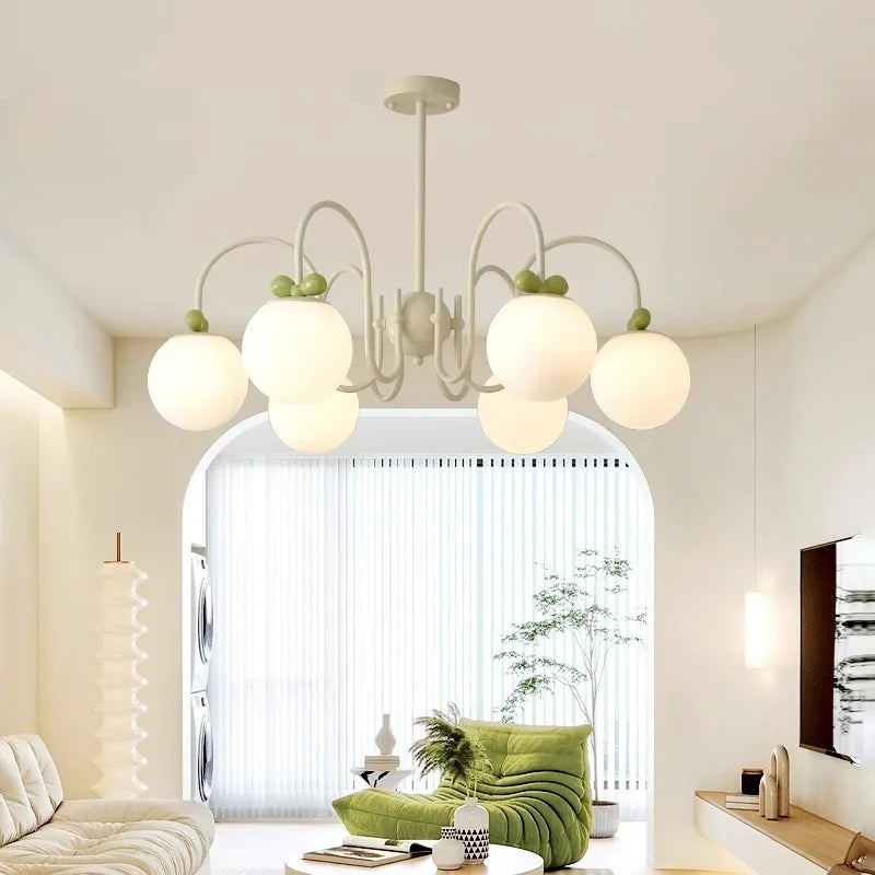 lustre en verre de style français idéal pour hôtel