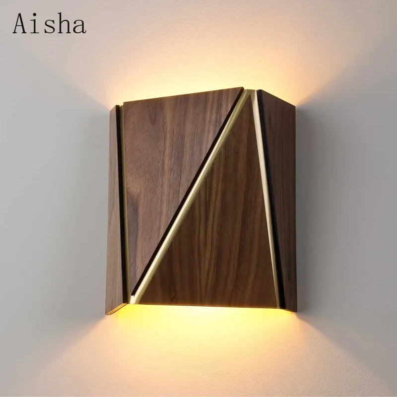 applique murale en bois massif design japonais pour intérieur élégant