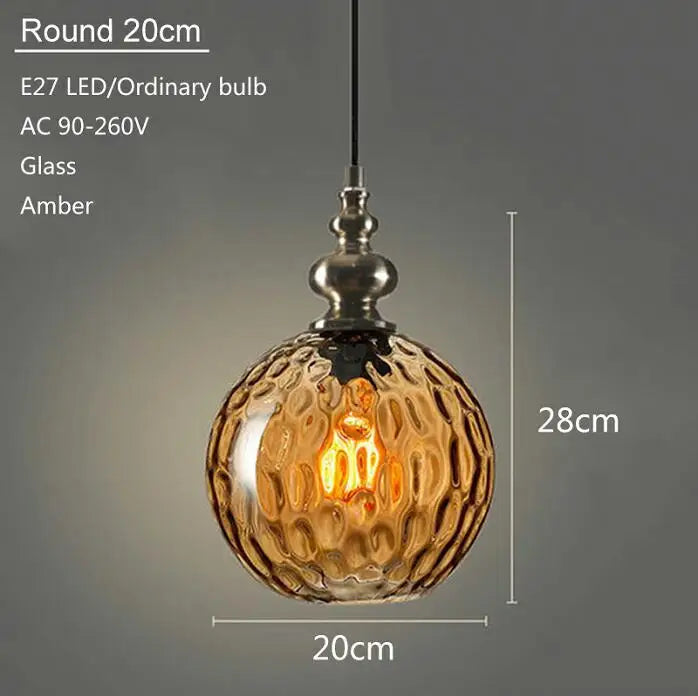 suspension en verre moderne pour décoration intérieure élégante