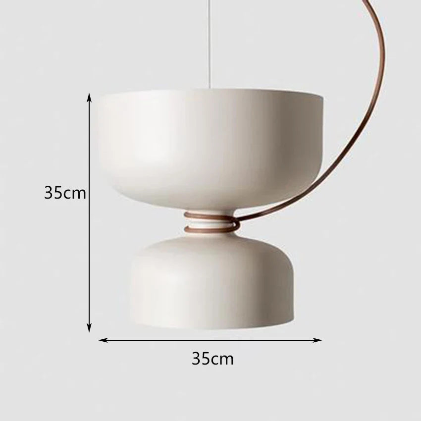 suspension nordique led en fer forgé design moderne
