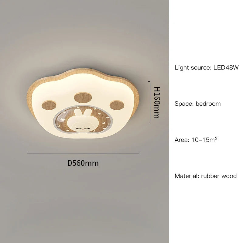 lustre led créatif animaux chat pour enfants