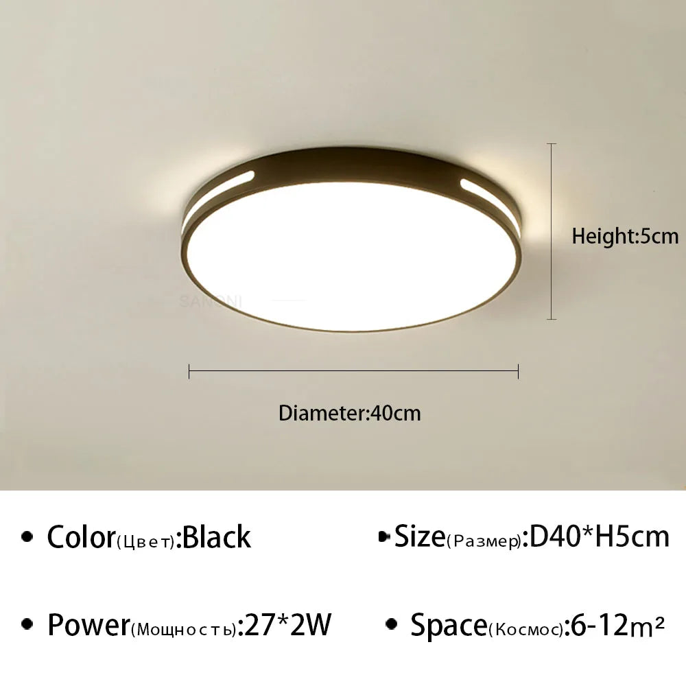 plafonnier led ultra mince design moderne pour intérieur