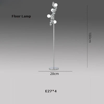 suspension design art déco en or chromé pour éclairage moderne