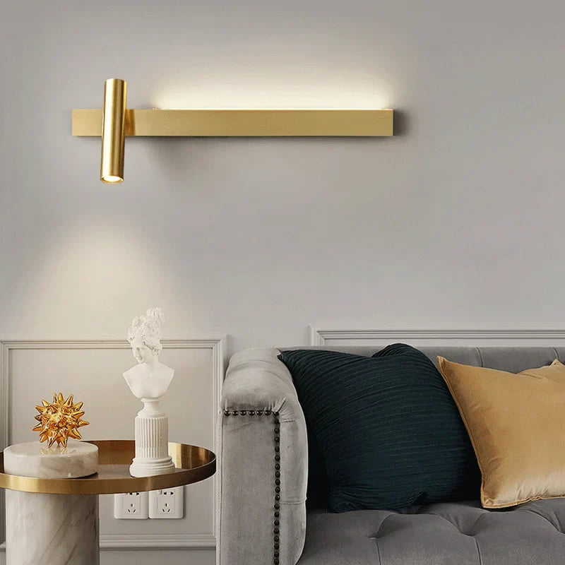 applique murale moderne en cuivre pour un éclairage créatif et luxueux