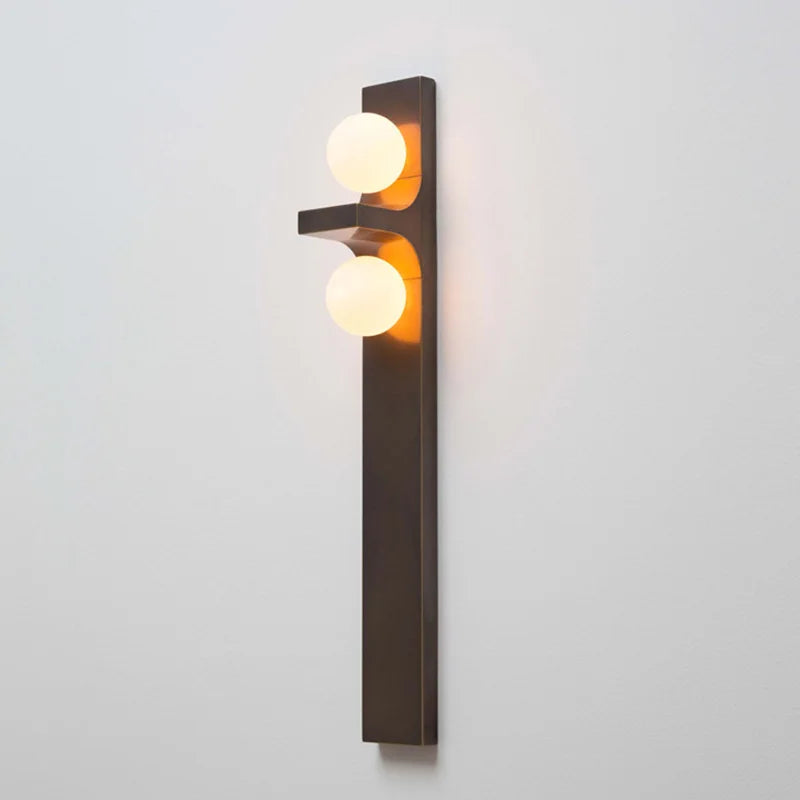 applique murale moderne boule de verre luminaire créatif pour hôtel