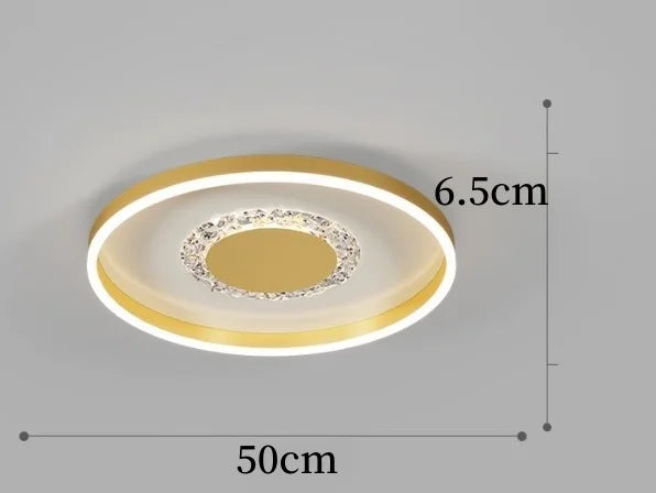 plafonnier led décoratif circulaire pour intérieur moderne