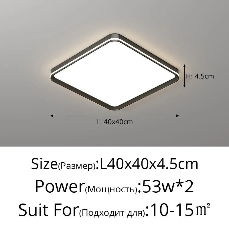 plafonnier moderne en aluminium haut de gamme protection des yeux
