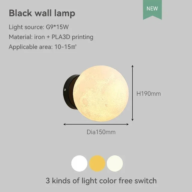 lampadaire led moderne boule de verre trépied lampe décorative