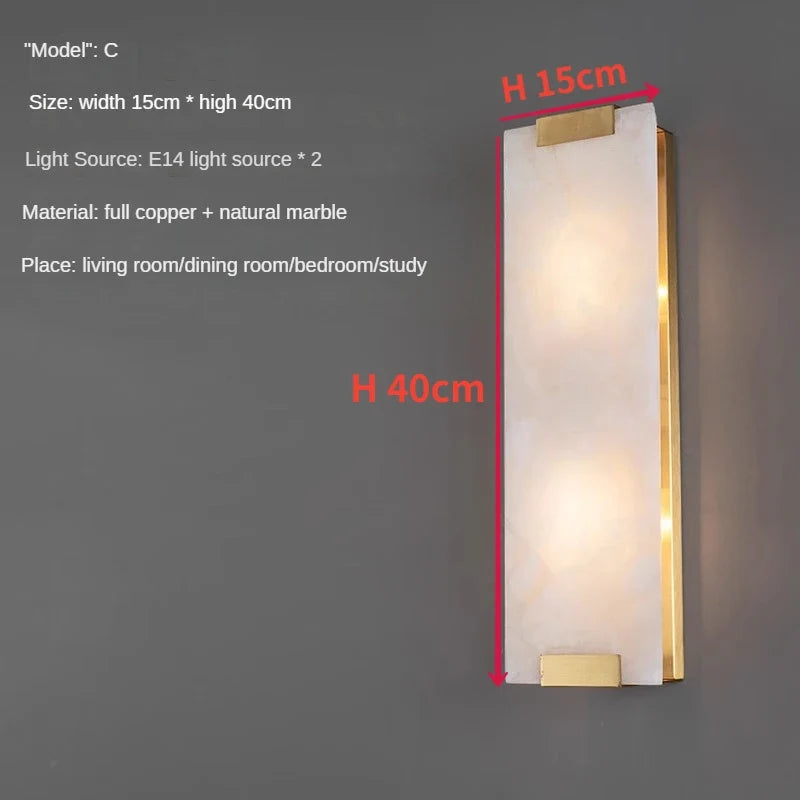 applique murale led en cuivre design créatif et personnalisable