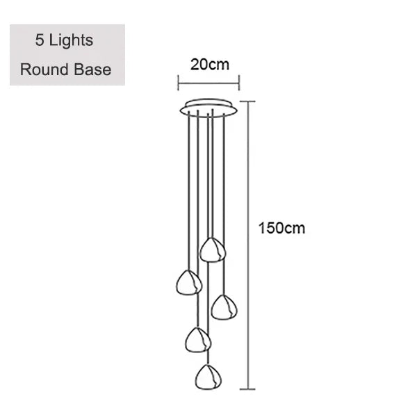 suspension design en cristal pour un éclairage moderne élégant
