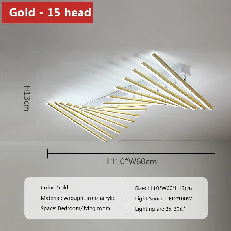 lustre moderne à leds pour décoration intérieure créative